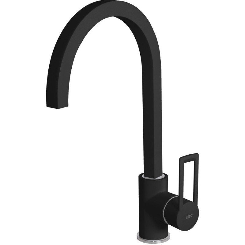 Elleci BRIDGE  Miscelatore cucina - keratek - black