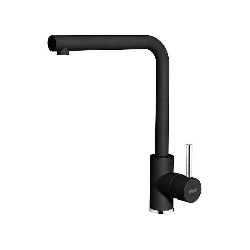 Elleci TRAIL Modern Miscelatore cucina monocomando - granitek - nero