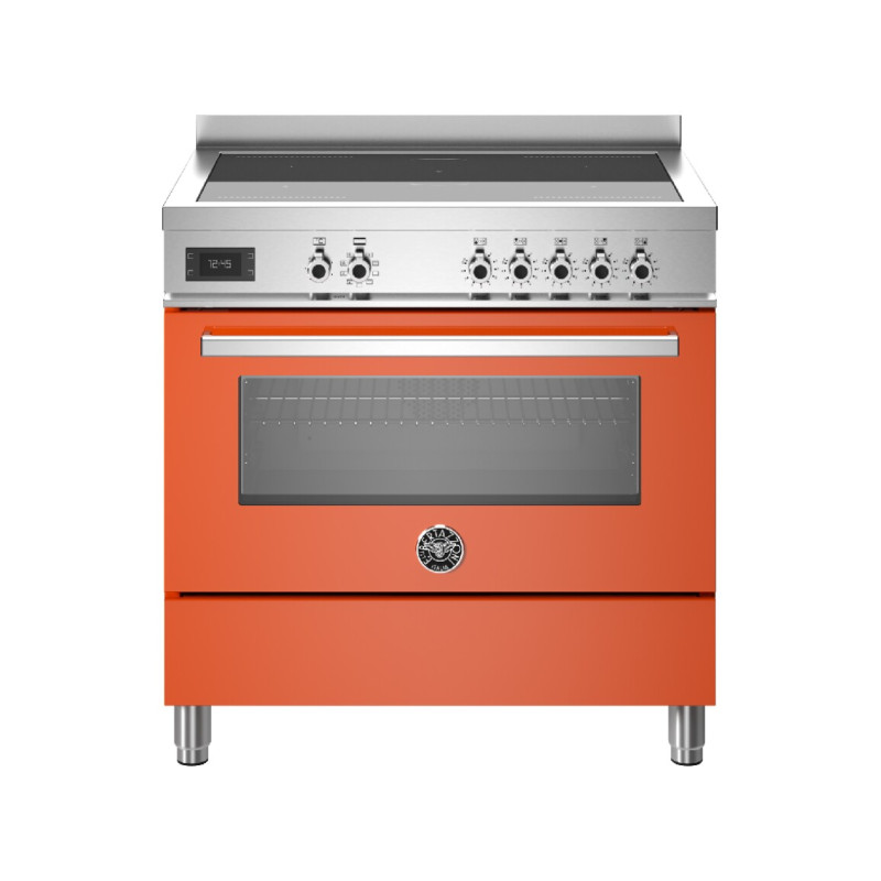 Bertazzoni PRO95I1EART Professional Cucina da accosto cm. 90 - 5 zone cottura + forno elettrico - arancione