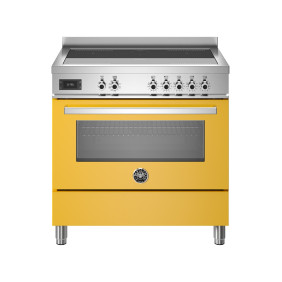 Bertazzoni PRO95I1EGIT Professional Cucina da accosto cm. 90 - 5 zone cottura + forno elettrico - giallo
