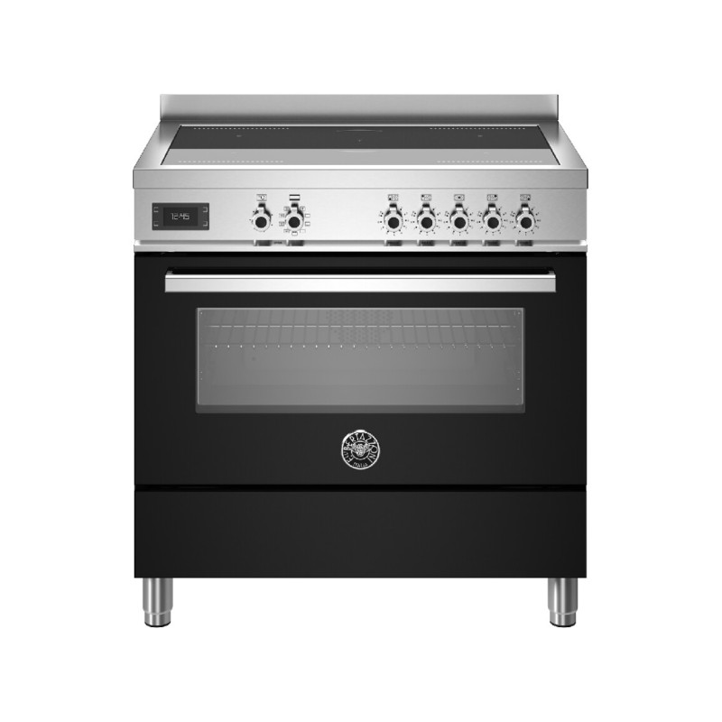 Bertazzoni PRO95I1ENET Professional Cucina da accosto cm. 90 - 5 zone cottura + forno elettrico - nero