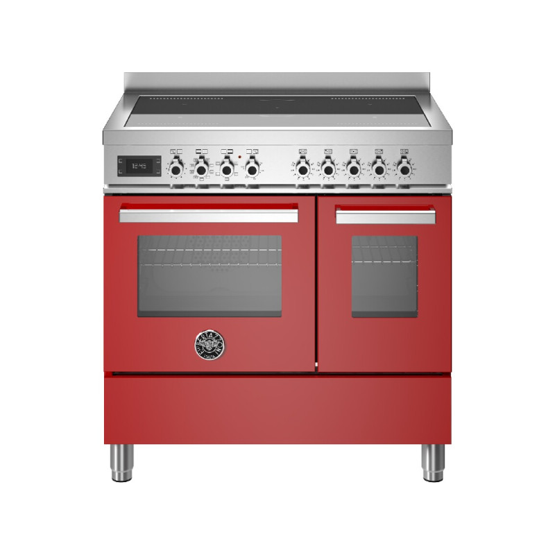 Bertazzoni PRO95I2EROT Professional Cucina da accsoto cm. 90 - 5 zone cottura + forno elettrico - rosso