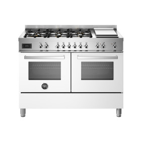 Bertazzoni PRO126G2EBIT Professional Cucina da accosto cm. 120 - 6 fuochi a gas + forno elettrico - bianco