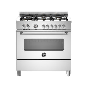 Bertazzoni MAS96L1EXT Master Cucina da accosto cm. 90 - 6 fuochi a gas + forno elettrico - inox