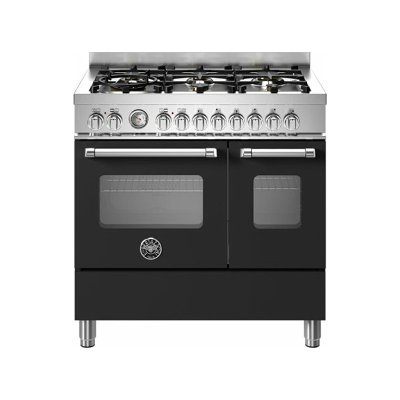 Bertazzoni MAS96L2ENET Master Cucina da accosto cm. 90 - 6 fuochi + forno elettrico - nero